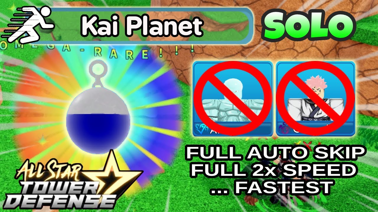 FASTEST Kai Planet Raid Solo in FULL AUTO SKIP & Get Earings FASTER | All Star Tower Defense Roblox