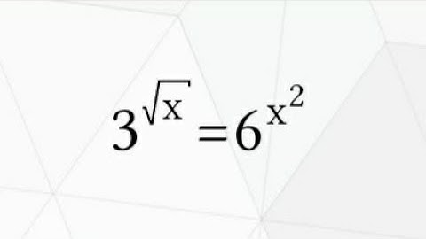 Solving Exponential Equation @Olympiadlearning