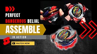 How to Assemble Perfect Gear Dangerous Belial Almight-2 Beyblade Takara Tomy B-191 Overdrive #shorts