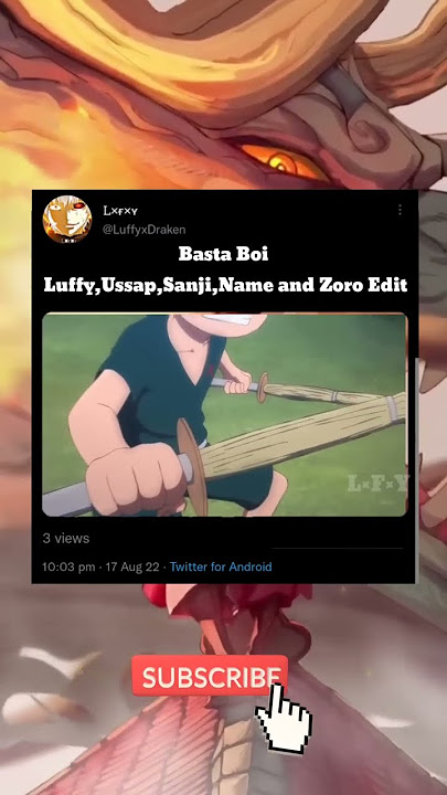 One Piece Amv - Basta Boy - #OnePiece #Luffy #Usopp #Sanji #Nami #Zoro