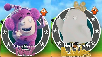 Oddbods Turbo Run - Christmas Newt vs Halloween Bubbles Android Gameplay | Kick Tom