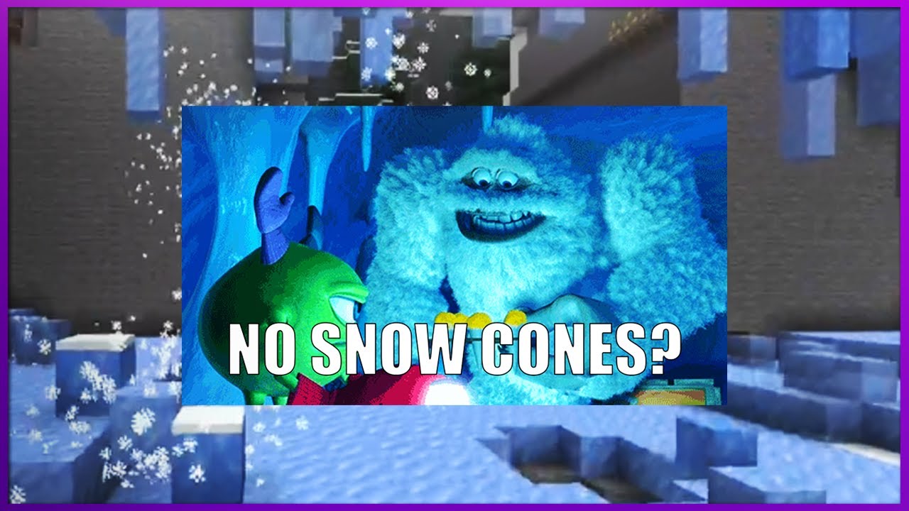 Minecraft snow cone moments
