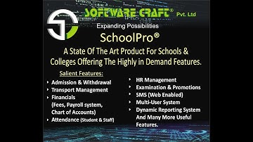 School and College Management Information System - SchoolPro - Software Craft