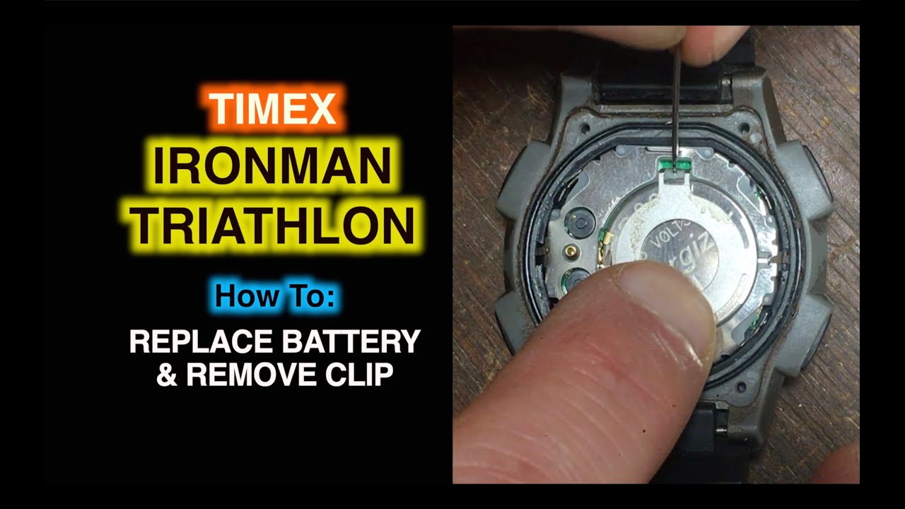 Timex Ironman Triathlon Battery Replacement - Shock T5K196 and others -  YouTube