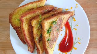 French Toast | Bread Egg Toast | Breakfast/Snacks Recipes | Bread Egg Pakora