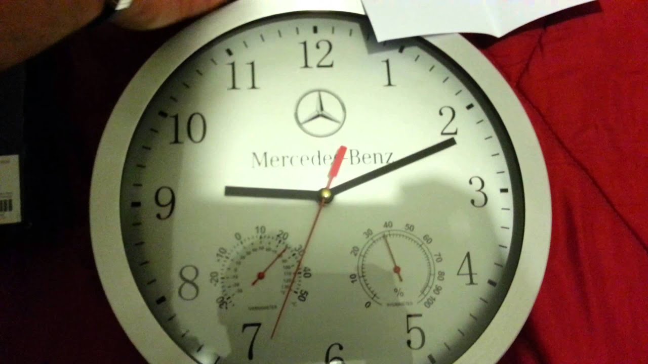Mercedes Wall Clock Orologio Da Parete Wanduhr Youtube