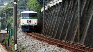 伊豆急行線 黒根トンネル 7月23日午後の撮影記録 185系特急踊り子号