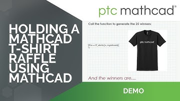 T-Shirt Raffle in Mathcad | Mathcad Virtual Conference 2022