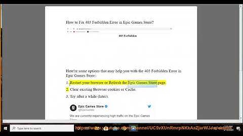 Fix 403 Forbidden Error in Epic Games Store