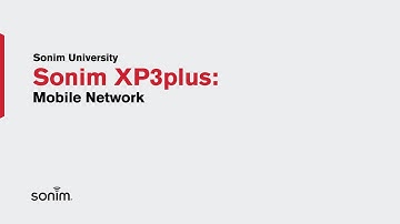 Sonim XP3plus - Mobile Network