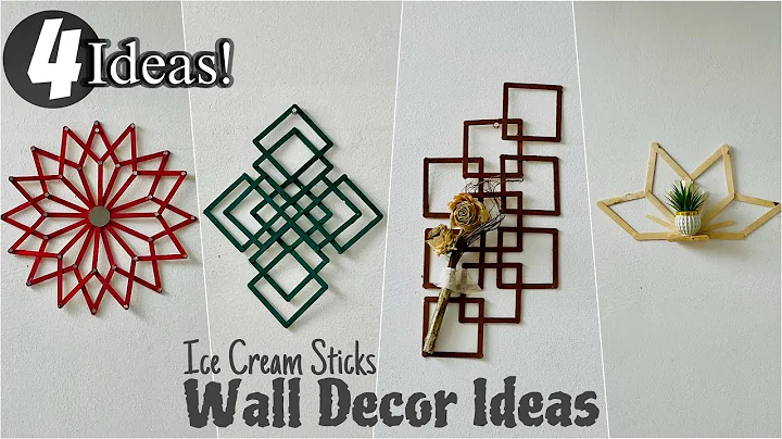 Gorgeous Wall Decor from Just Ice Cream Sticks 😍 Cheap but WOW!"