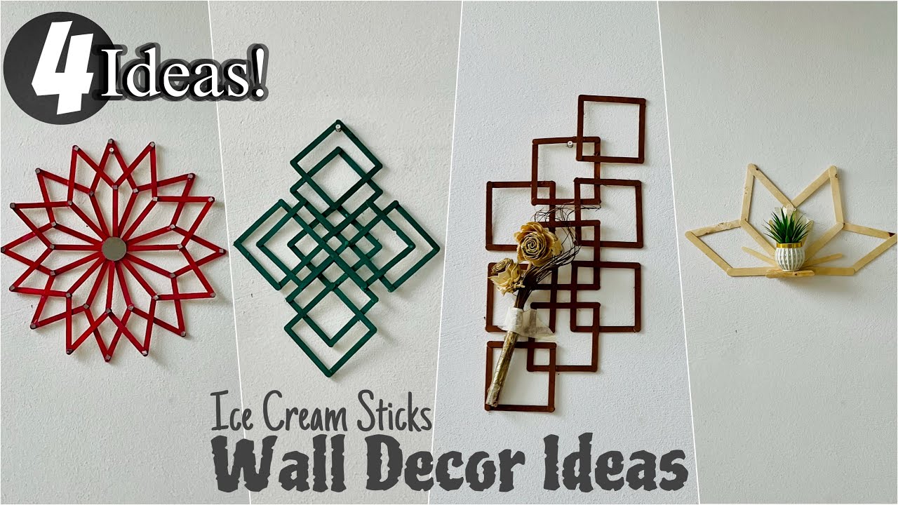 Gorgeous Wall Decor from Just Ice Cream Sticks 😍 Cheap but WOW!"