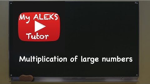 Multiplication of large Numbers
