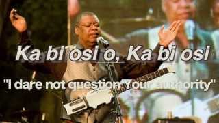 Ron Kenoly - Kabiosi (Yoruba) chords