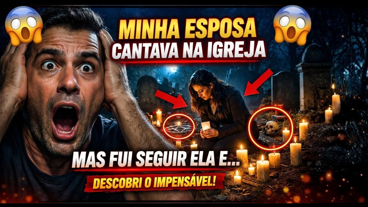 MINHA ESPOSA CANTAVA NA IGREJA DURANTE O DIA, MAS VI ELA FAZENDO FEITIÇARIA NO CEMITÉRIO DA CIDADE