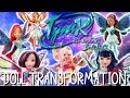 Winx club  tynix doll full transformation