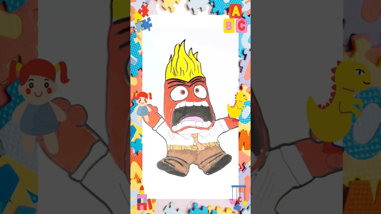 Let’s Draw Anger! 🔥 Inside Out Drawing for Kids