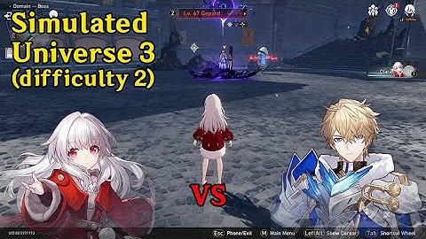 Clara solo Gepard (Elation) | Simulated Universe World 3 difficulty 2 | Honkai Star Rail