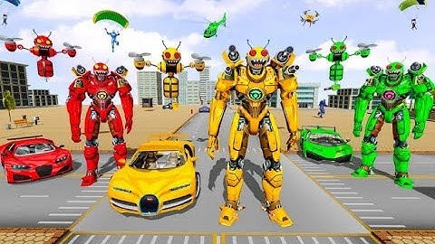 Bee Robot Car Transformation | New City Rescue Robot Car Android GamePlay | By Game Crazy