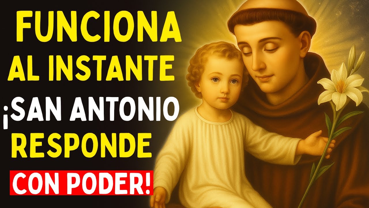💖 ORACIÓN PODEROSA PARA RECIBIR UN MILAGRO URGENTE AHORA - SAN ANTONIO ...