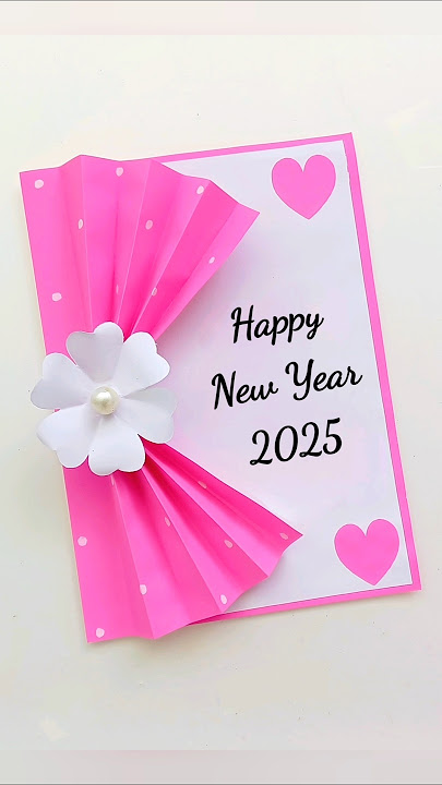 Happy New Year 2025 Card 🥰💞 #newyear #shortsvideo #youtubeshorts #newyearcard #diy #newyearcard2025