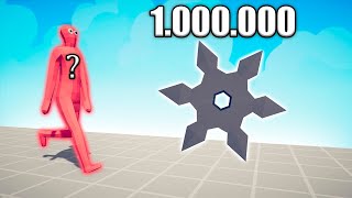 1.000.000 DAMAGE SAMURAI vs RANDOM UNITS - TABS | Totally Accurate Battle Simulator 2024