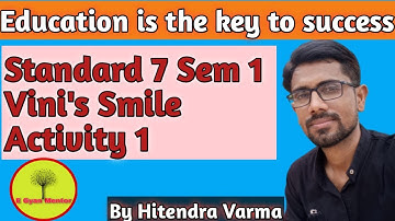 Std 7 English  Sem 1 Unit 1  Activity 1 Vini