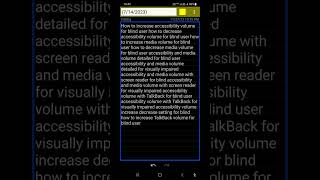 accessibility and media volume tric for blind answering and ending phone  call shortcut gestures screenshot 3