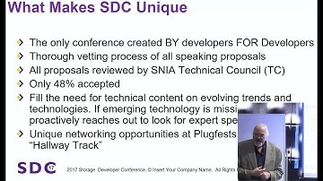 SNIA Presents the History of the Storage Developer Conference with Mark Carlson