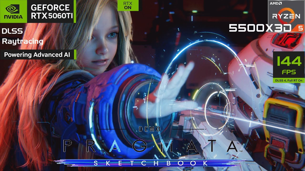 Pragmata |RTX 5060TI +Ryzen 5500X3D| 1080p/1440p/DLSS/RT