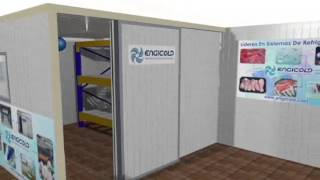Render para stand engicold feria Agroexpo 2013