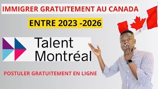 BONNE NOUVELLE: NOUVEAU PROGRAMME D'IMMIGRATION GRATUIT AU CANADA ?? EN 2023 - POSTULER GRATUITEMENT