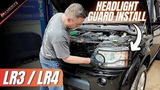 How to Install Headlight Guards on Land Rover LR3 LR4 Discovery 3 4 | Lucky8