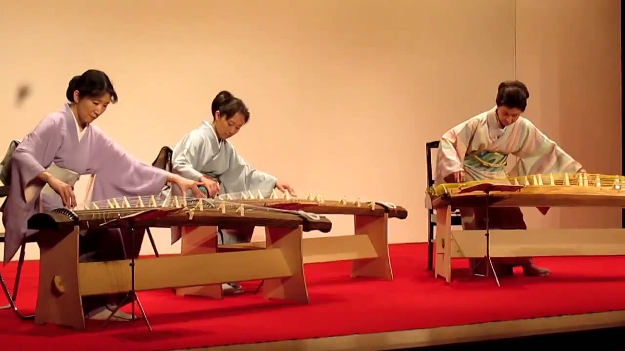 箏三重奏(船川利夫作曲）Japanese Koto trio - YouTube