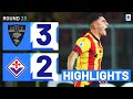 Lecce Edges Fiorentina 3-2 in Thrilling Comeback | Serie A 2023/24 Highlights ⚽