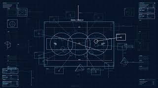 [4K UHD] 📡 Mission Control HUD Animation 10 Hour Screensaver Technical Blueprint