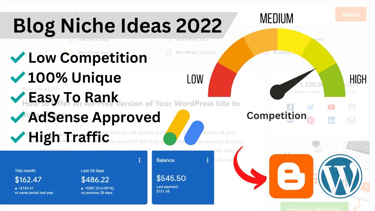 Best Blogging Niche ideas in 2022 | Unique, Low Competition and Fast Approvel