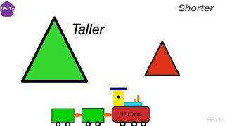 Let's learn Taller vs Shorter | Size comparison | Tall vs Short  concept with FiFu Tv