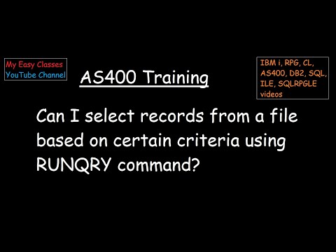 Can I select records from a file based on certain criteria using RUNQRY command