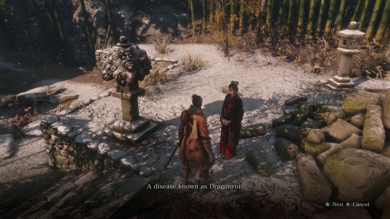 Sekiro Shadows Die Twice Dilapidated Temple Talk To Emma About