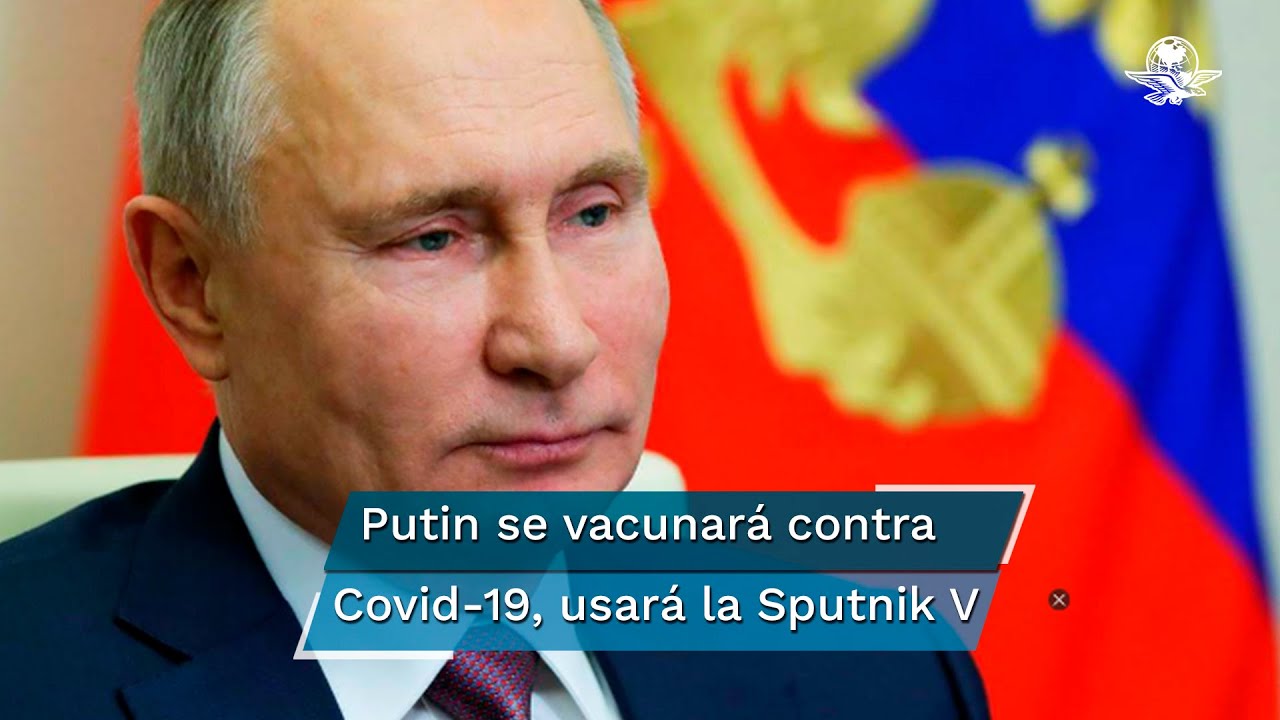 Putin acepta vacunarse contra Covid-19, tras aprobación de Sputnik V en mayores de 60 años