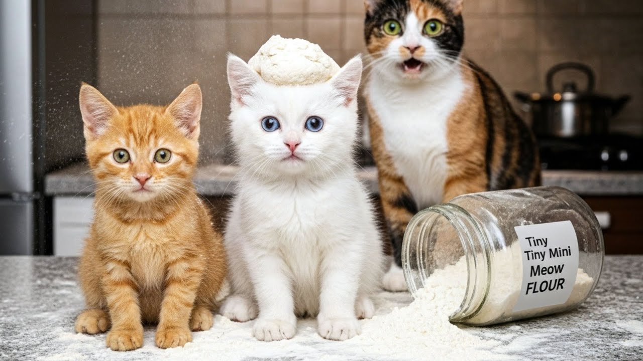 😱🍕 Little Chefs' Kitchen Disaster We Turned White While Making Pizza!