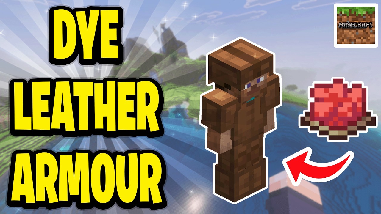 Minecraft Leather Robe How To Dye Leather Armour In Minecraft Bedrock - YouTube