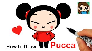 How To Draw Pucca Cute Asian Girl Youtube