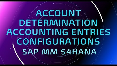 valuation and account assignments sap mm | account determination sap mm | create valuation class sap