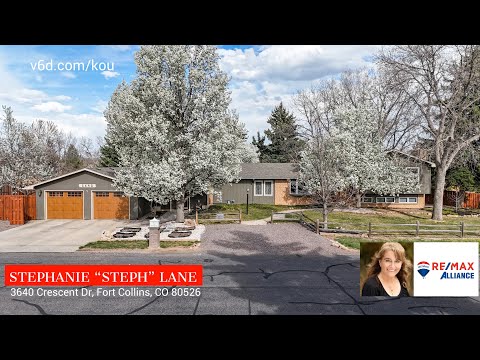 3640 Crescent Dr, Fort Collins, CO home video tour
