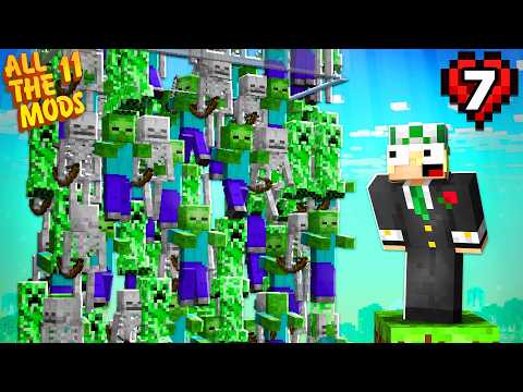 I MADE THE BEST MINECRAFT FARM OP USING MODS in ATM11 HARDCORE #07