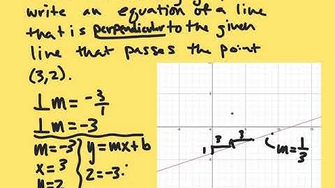 GEOMETRY - UNIT 3 - SECTION 6 - EQUATIONS OF PARALLEL AND PERPENDICULAR LINES