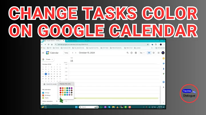 How to Change Tasks Color on Google Calendar
