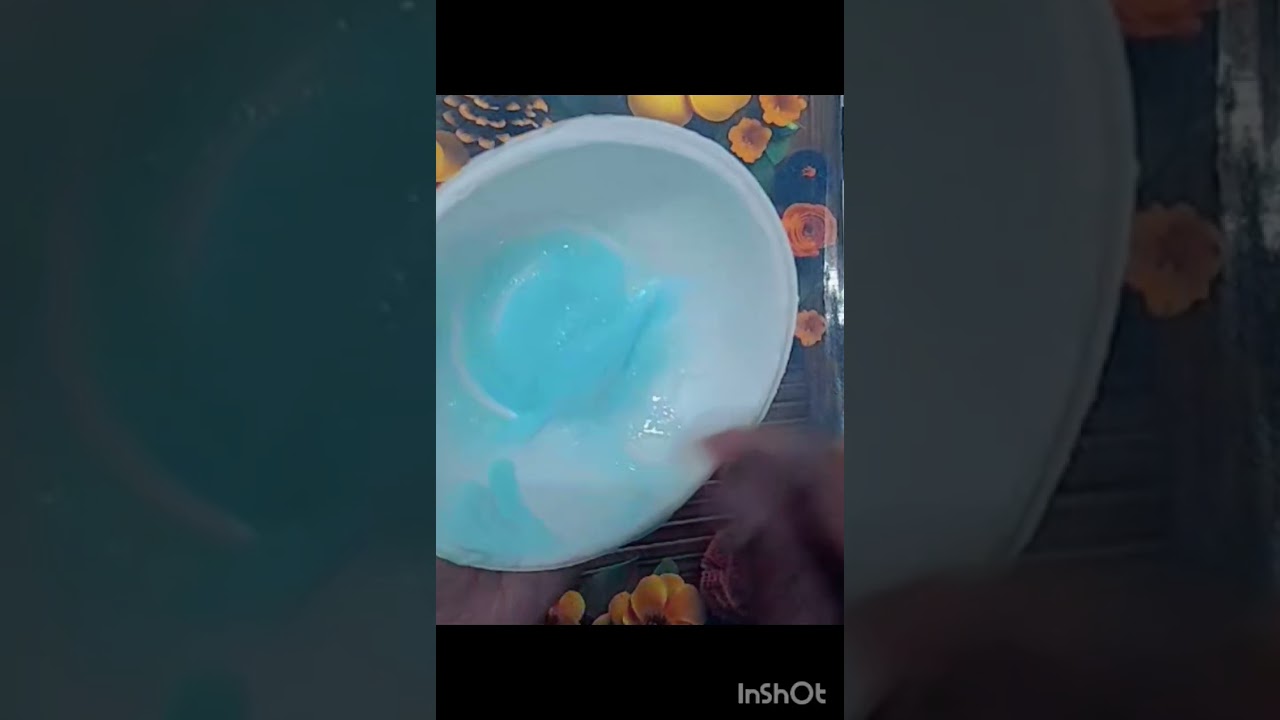 Making shampoo slime